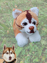 chien husky en crochet