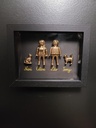 Cadre Playmobil famille doré