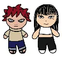 Gaara et Tomie peluche au crochet