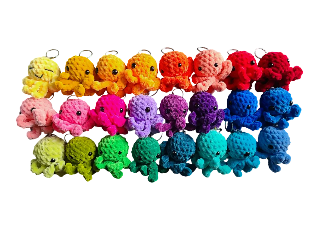 porte cle pieuvre crochet